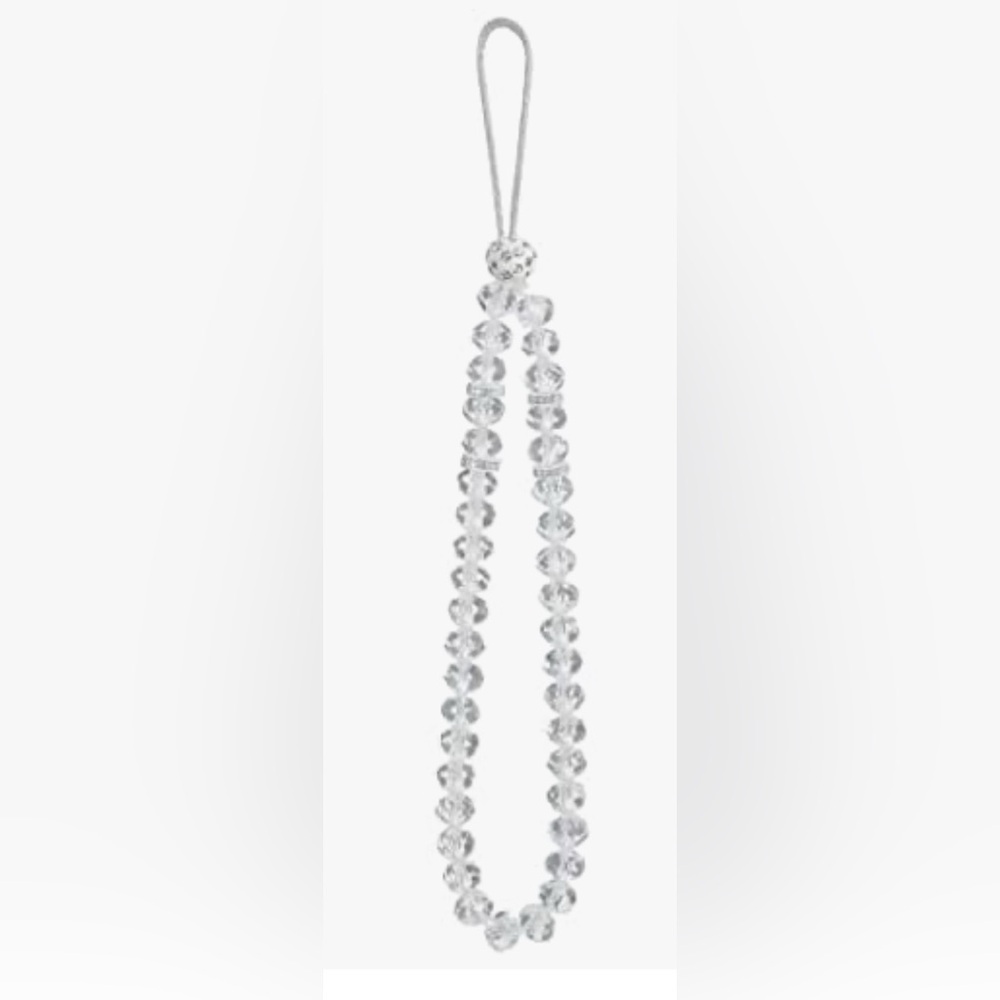 Trendy Silver Beaded Phone Wristlet; NWOT